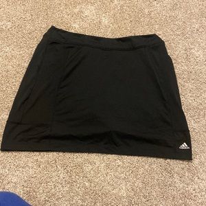 Black adidas tennis skort